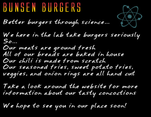 Welcome to Bunsen Burgers